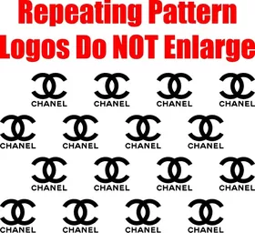 Chanel Step and Repeat Pattern Decal / Sticker 06