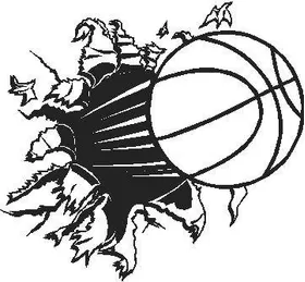 Basketball Hole Decal / Sticker