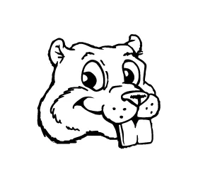 Beavers Mascot Decal / Sticker