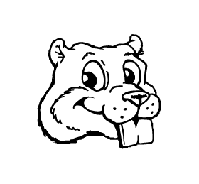 Beavers Mascot Decal / Sticker
