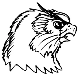 Owls Mascot Decal / Sticker 4