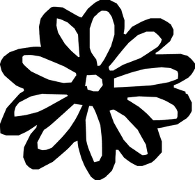 Flower Decal / Sticker 04