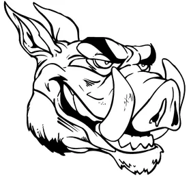 Razorbacks Mascots Decal / Sticker