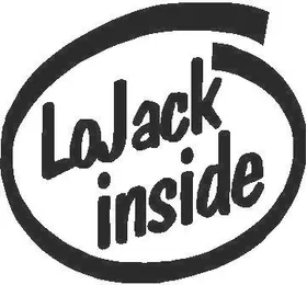 LoJack Inside Decal / Sticker