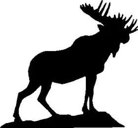 Moose Decal / Sticker 02