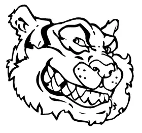 Tigers Head Mascot Decal / Sticker