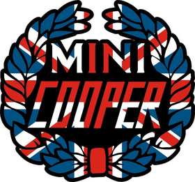 Mini Cooper UK Flag Decal / Sticker 06