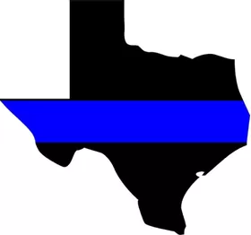 Texas Thin Blue Line Blue Lives Matter Decal / Sticker 06