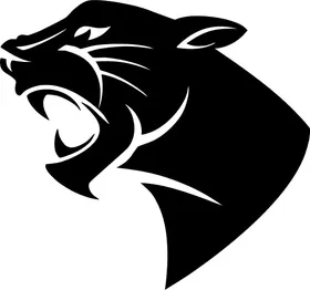 Cougars / Panthers Mascot Decal / Sticker 01