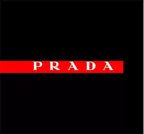 Black, Red and White Prada Decal / Sticker 04