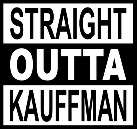 Straight Outta Kauffman Royals Decal / Sticker 01