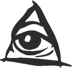 Triangle Eye Decal / Sticker