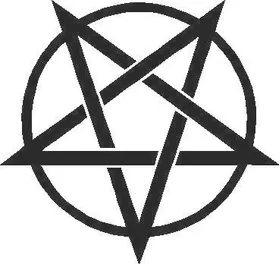 Pentagram Decal / Sticker 02