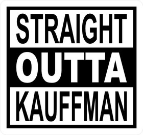 Straight Outta Kauffman Royals Decal / Sticker 02