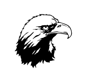 Eagles Head Mascot Decal / Sticker