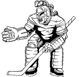 Hockey Knights Mascot Decal / Sticker 1