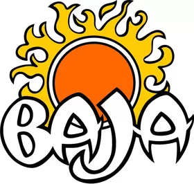 Baja Sun Decal / Sticker 113