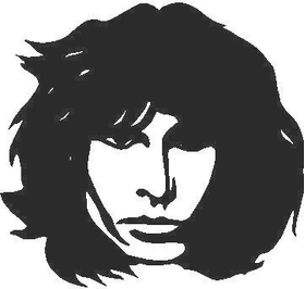 Jim Morrison Face Decal / Sticker