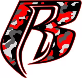 Red Camouflage Ruff Ryders Decal / Sticker 12