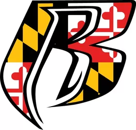 Maryland Flag Ruff Ryders Decal / Sticker 10