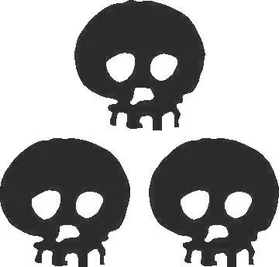 Skull Decal / Sticker 12