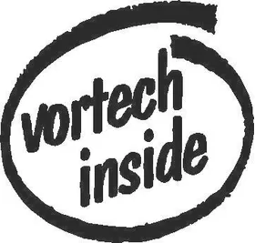 Vortech Inside Decal / Sticker