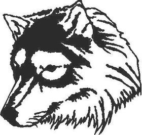 Wolf Decal / Sticker 06