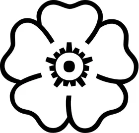 Flower Decal / Sticker 06