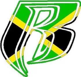 Jamaican Flag Ruff Ryders Decal / Sticker