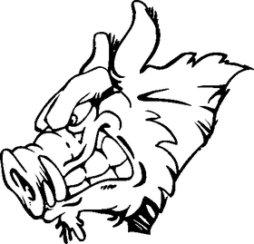 Razorbacks Mascots Decal / Sticker