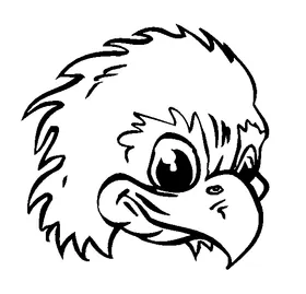 Eagles Mascot Decal / Sticker 1