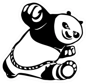 Kung Fu Panda Decal / Sticker 02