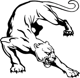 Cougars / Panthers Mascot Decal / Sticker