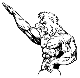 Weightlifting Gamecocks Mascot Decal / Sticker 2