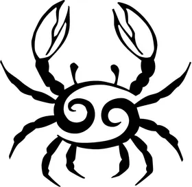 Cancer Zodiac Symbol Decal / Sticker 02