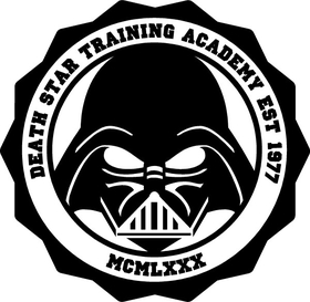 Death Star Training Academy Decal / Sticker 03