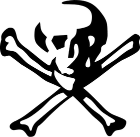 Skull and Cross Bones Decal / Sticker 15