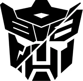 Split Autobot Dinobot Transformers Decal / Sticker 02