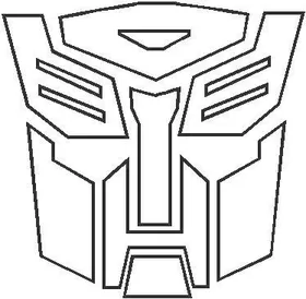 Transformers Autobot Outline Decal / Sticker