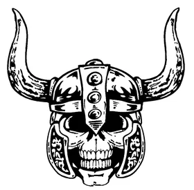 Vikings Skull Decal / Sticker