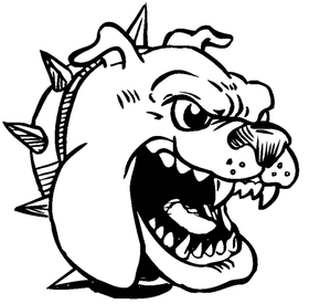 Bulldog Mascot Decal / Sticker 7