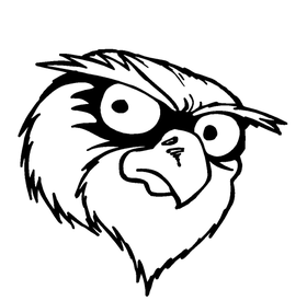 Owls Mascot Decal / Sticker 7