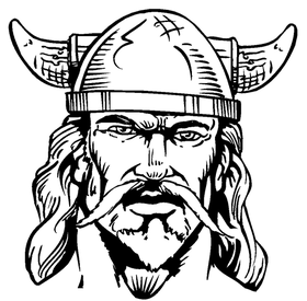 Vikings Mascot Decal / Sticker 3