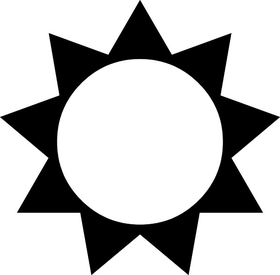 Sun Decal / Sticker 05