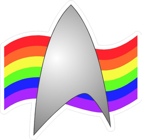 Star Trek Gay Pride Decal / Sticker