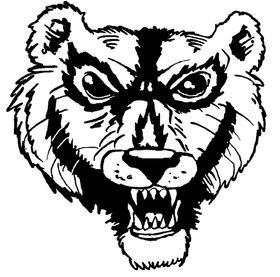 Wolverines / Badgers Mascot Decal / Sticker 1