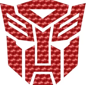 Red Engine Turn Autobot 06 Decal / Sticker