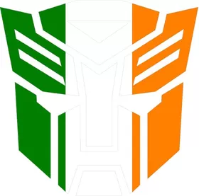 Irish Flag Autobot Decal / Sticker 06