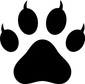 Cat Paw Print Decal / Sticker 01