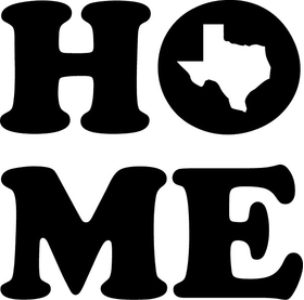 Texas Home Decal / Sticker 01